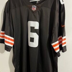 Mens Cleveland Browns Baker Mayfield #6 Nike Sewn NFL Limited Jersey Sz XXXL